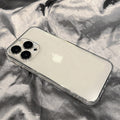 Vogueen Clear / iPhone 12 Mini Luxury Plating Square Frame Clear iPhone Case