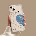 Vogueen iPhone 15 Plus / style 1 Aircraft Love Heart Couple iPhone Case