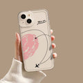 Vogueen iPhone 15 Plus / style 2 Aircraft Love Heart Couple iPhone Case