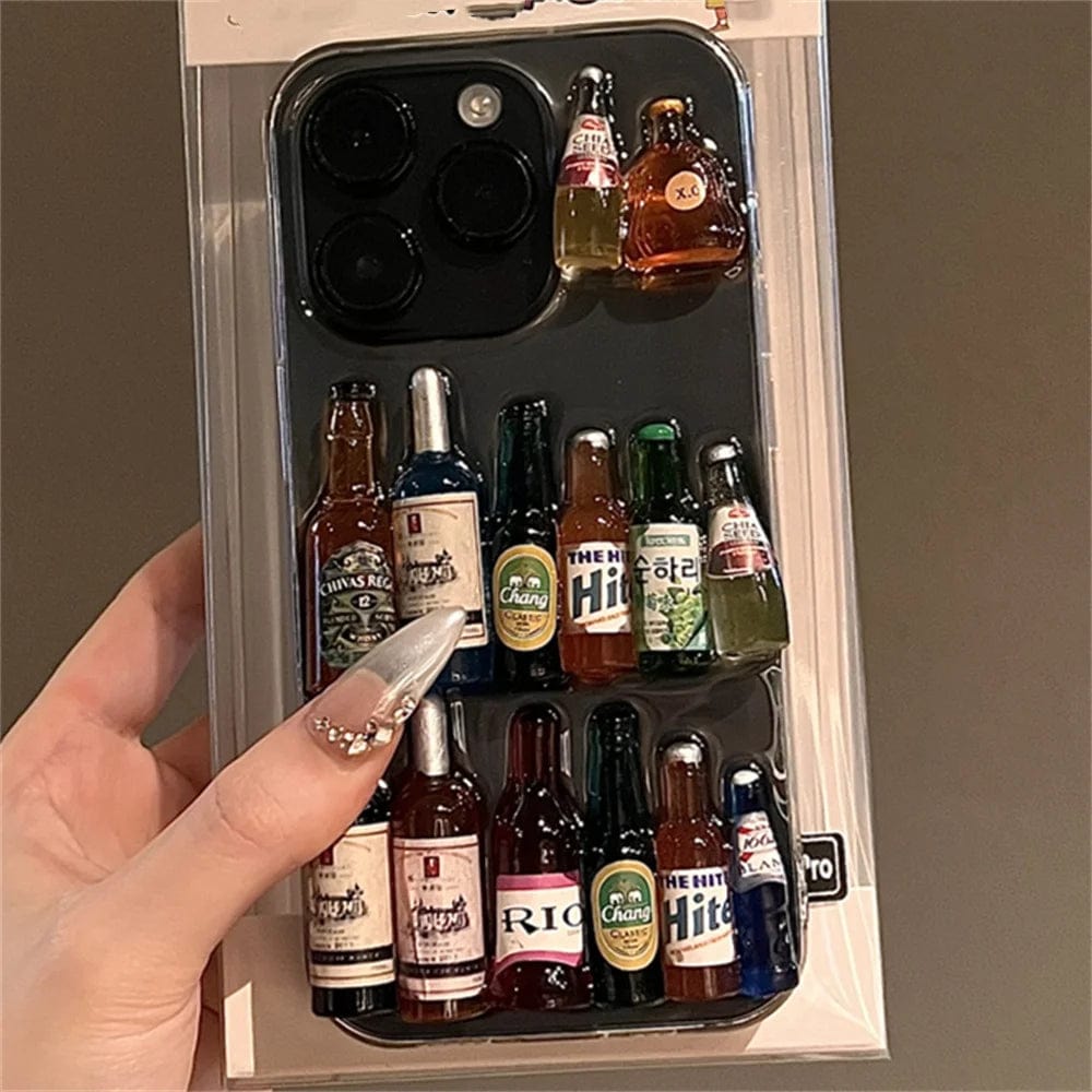 Funny Wine Liquor Bottle Junk iPhone Case – Vogueen Funny Wine Liquor Bottle Junk iPhone Case – Vogueen