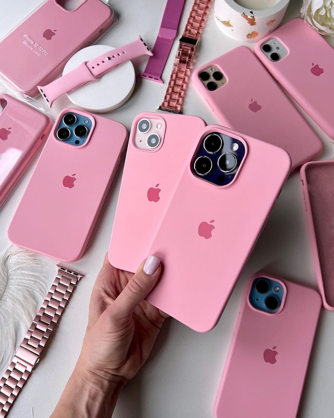 Vogueen iPhone Silicone Case (Candy Pink)