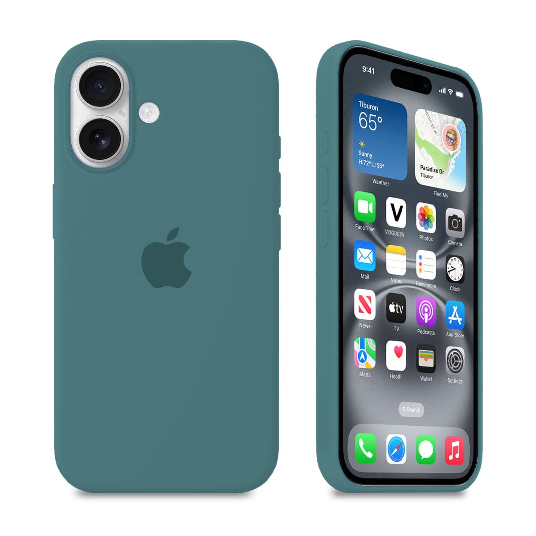 iPhone 16 iPhone Silicone Case (Pine Green)