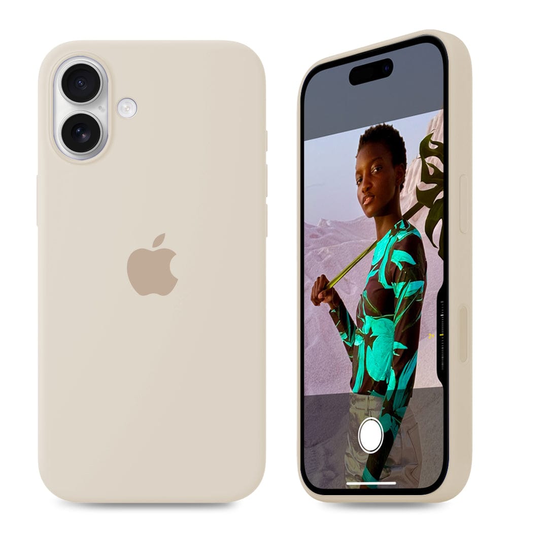 iPhone 16 Plus iPhone Silicone Case (Antique White)