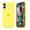 iPhone 16 Plus iPhone Silicone Case (Flash Yellow)