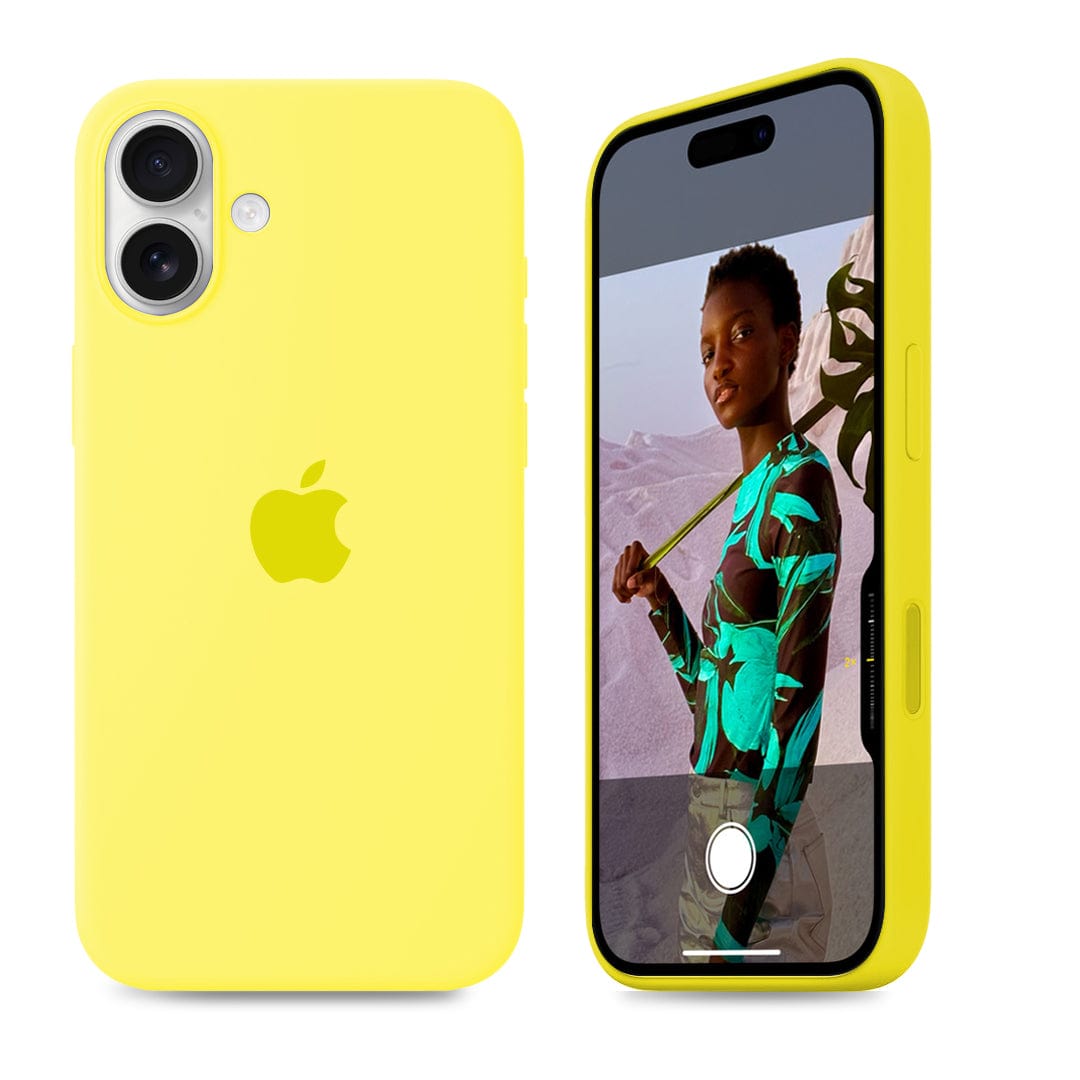 iPhone 16 Plus iPhone Silicone Case (Flash Yellow)