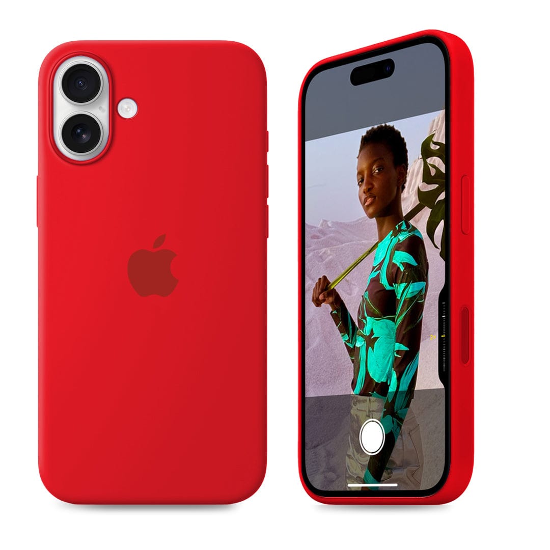 iPhone 16 Plus iPhone Silicone Case (Red)