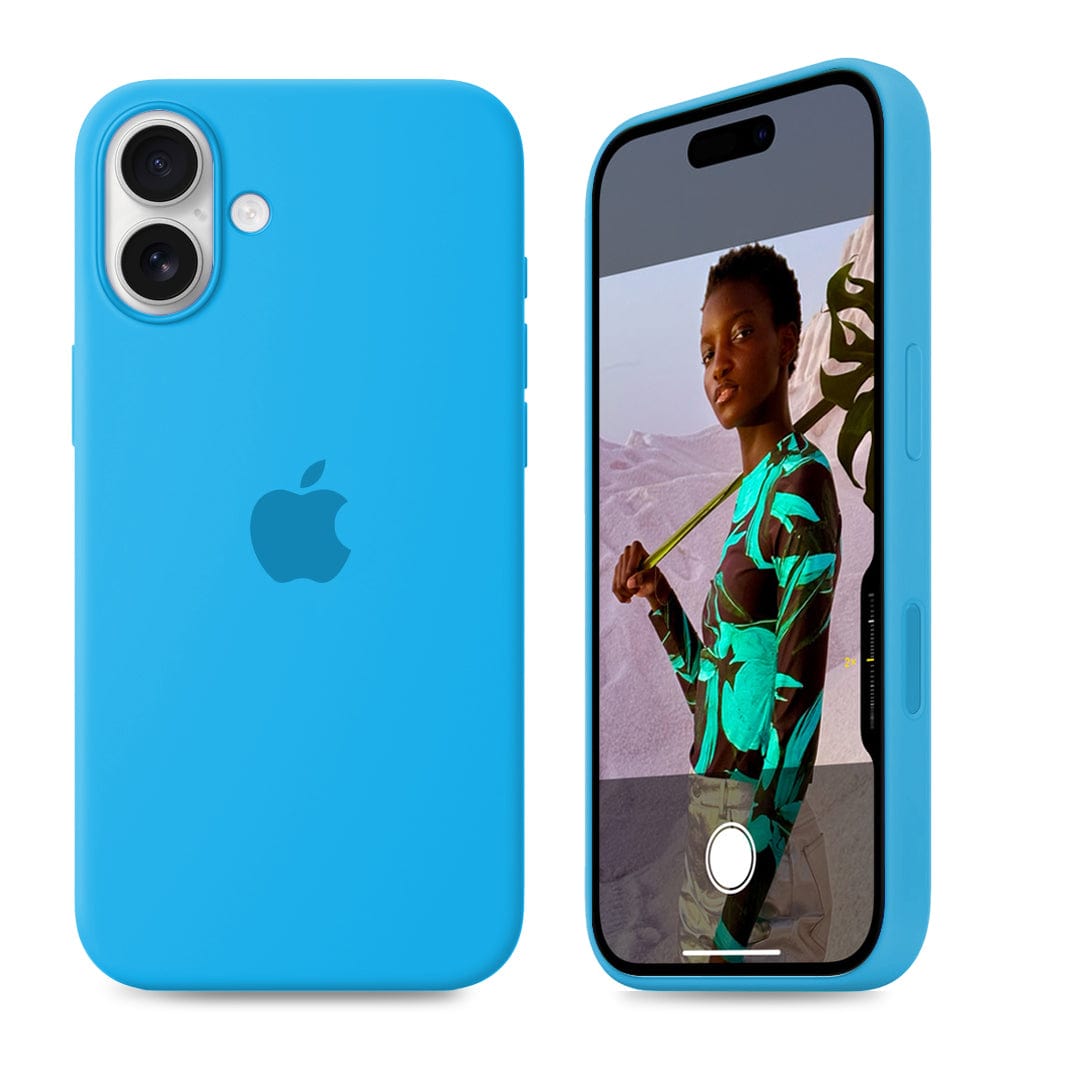 iPhone 16 Plus iPhone Silicone Case (Surf Blue)