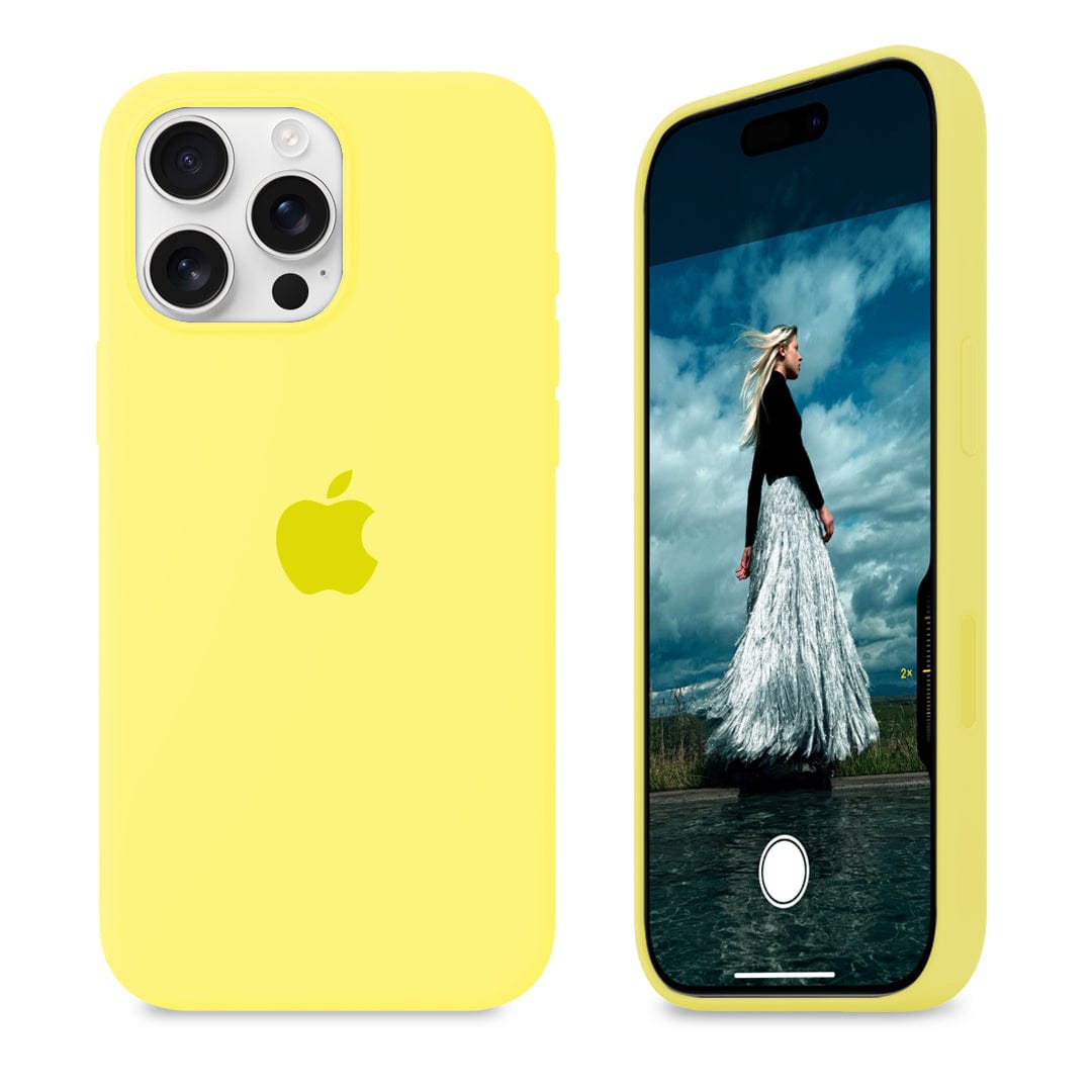 iPhone 16 Pro Max Flash Yellow Silicone Case