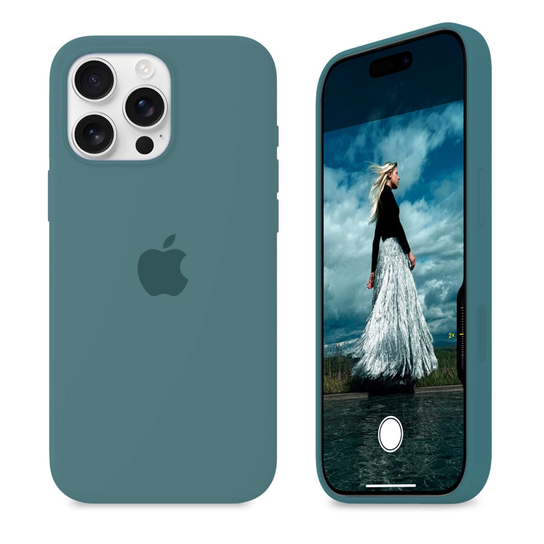 iPhone 16 Pro Max Pine Green Silicone Case