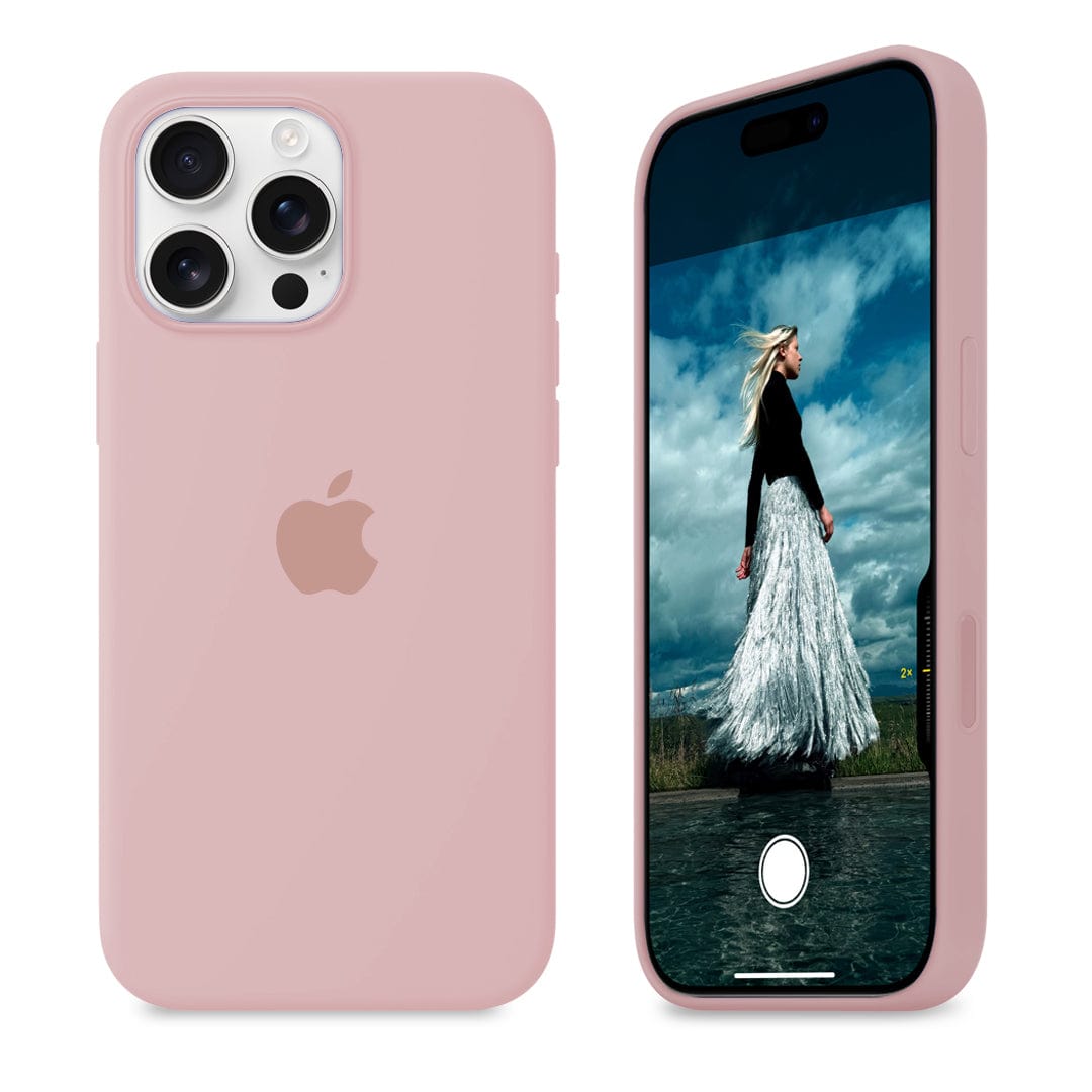 iPhone 16 Pro Max Pink Sand Silicone Case