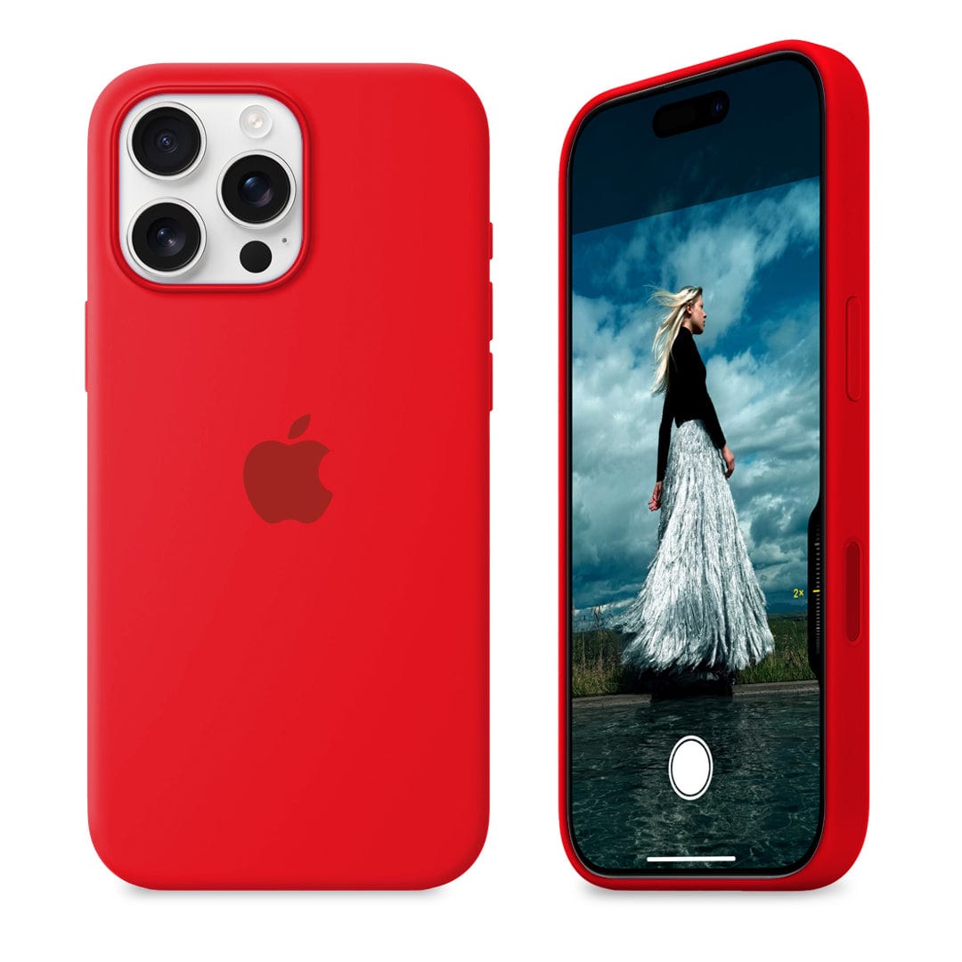iPhone 16 Pro Max Red Silicone Case
