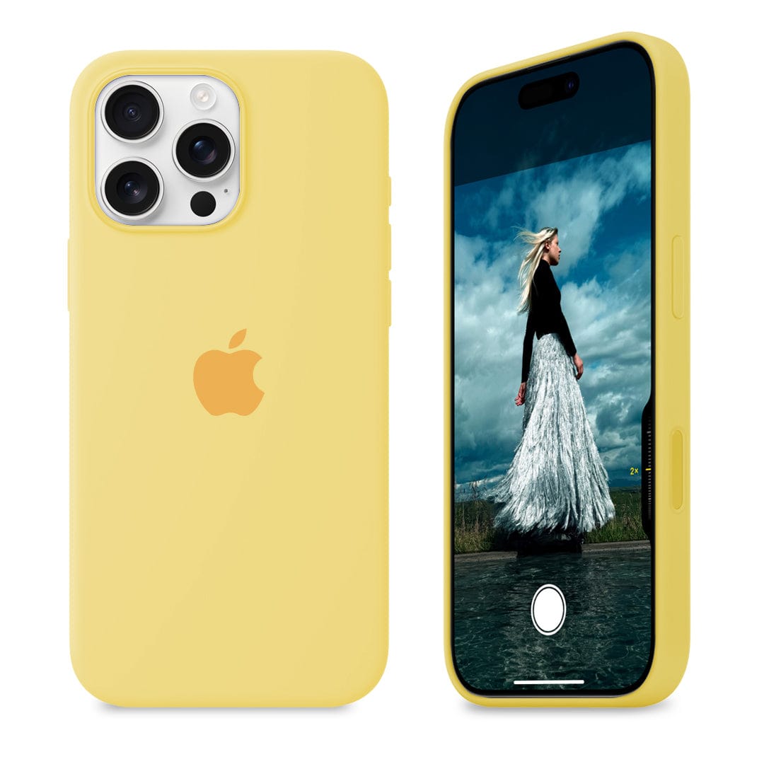 iPhone 16 Pro Max Yellow Silicone Case