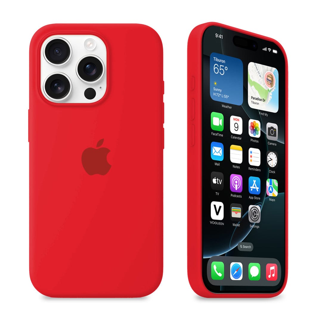iPhone 16 Pro Red Silicone Case