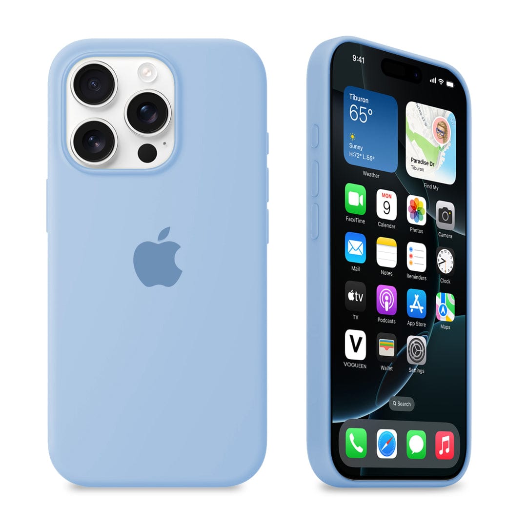 iPhone 16 Pro Sky Blue Silicone Case
