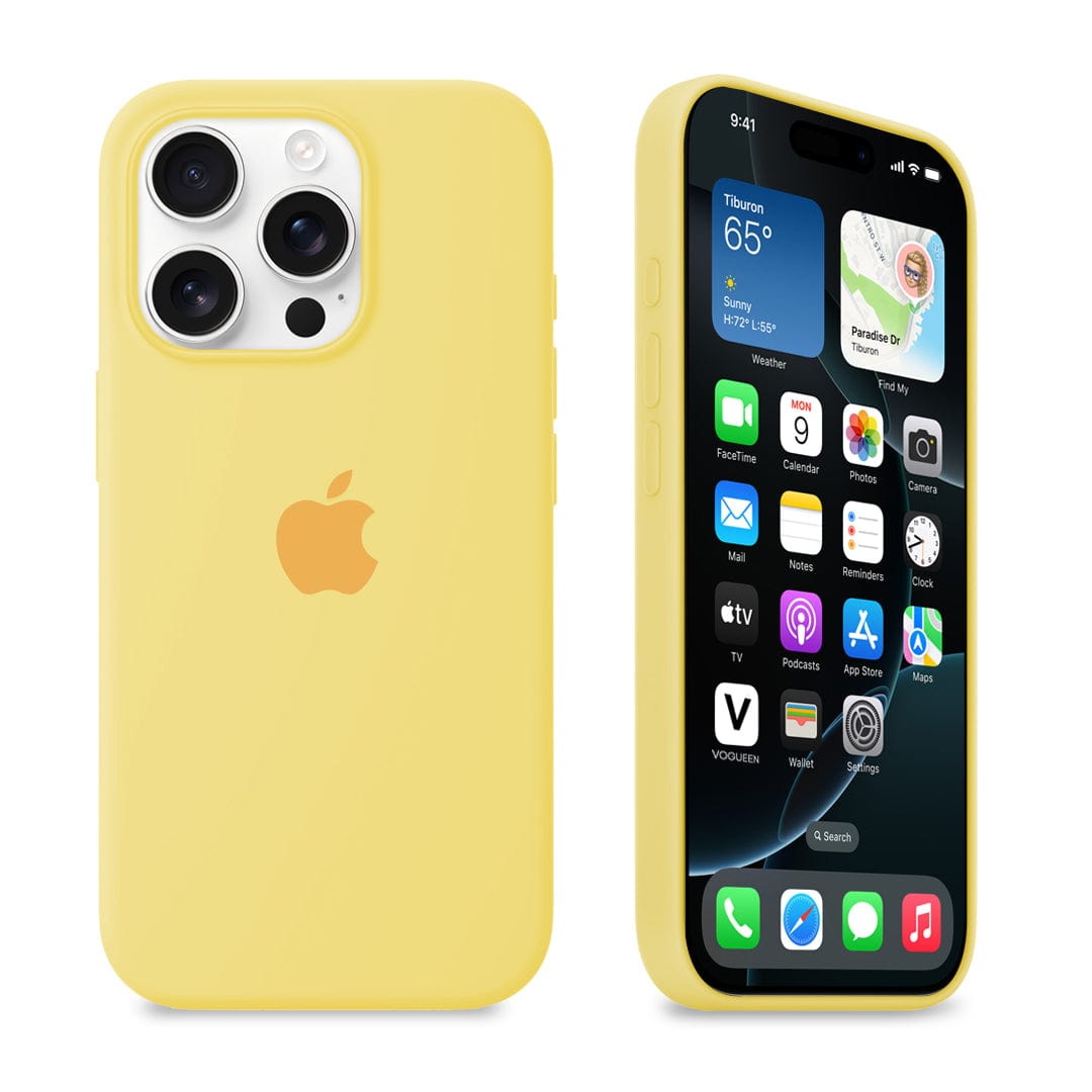 iPhone 16 Pro Yellow Silicone Case