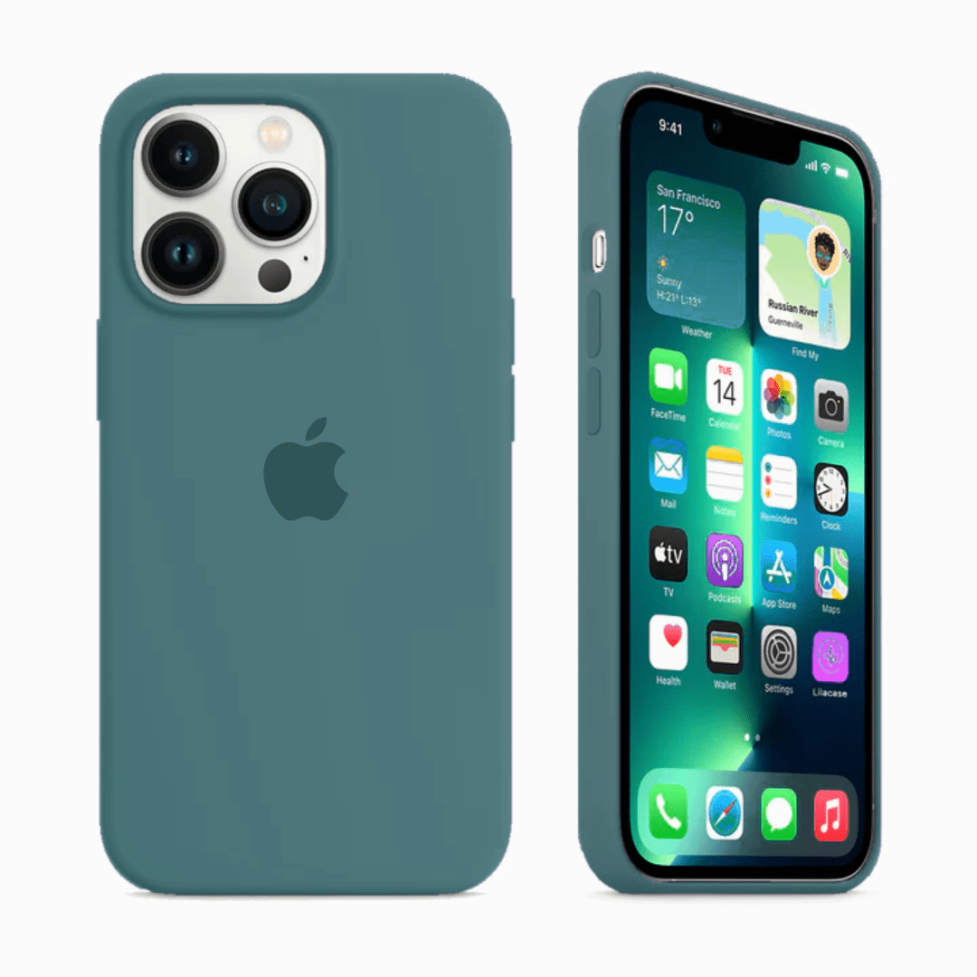 slinger onderpand oogopslag iPhone Silicone Case (Pine Green) - Vogueen Premium iPhone Cases