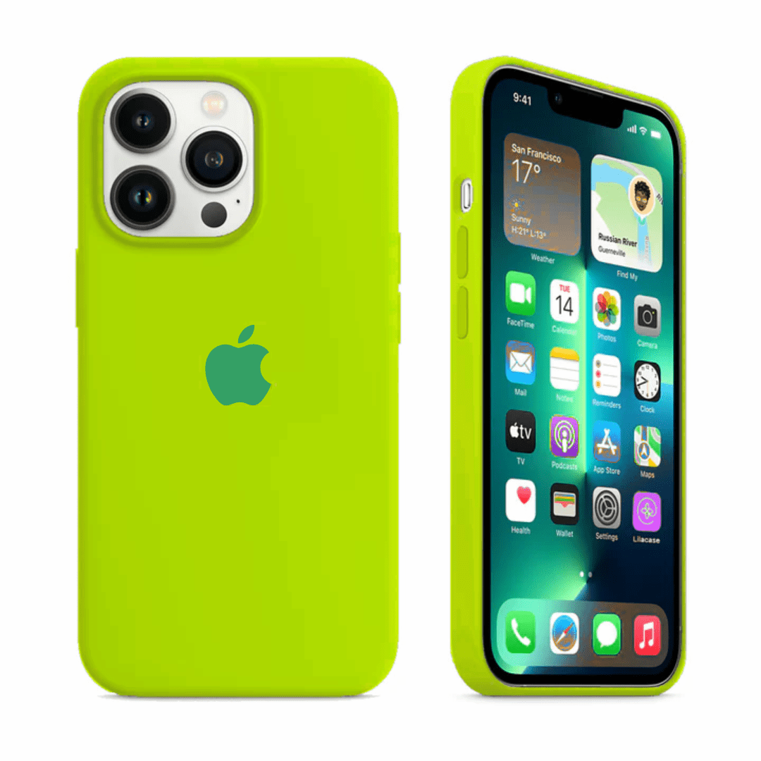 Silicone Case iPhone 11 Color Verde Neon - iPhone Store Cordoba