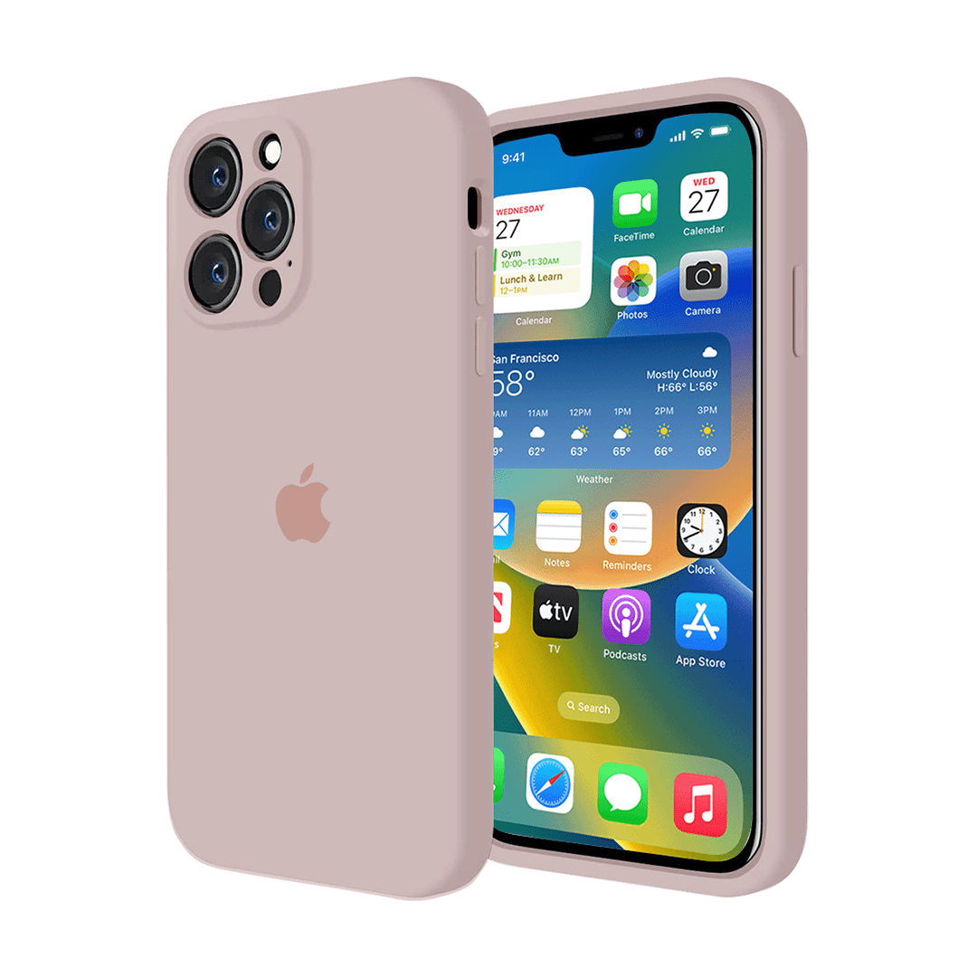 iPhone Camera Protection Silicone Case (Pink Sand) – Vogueen