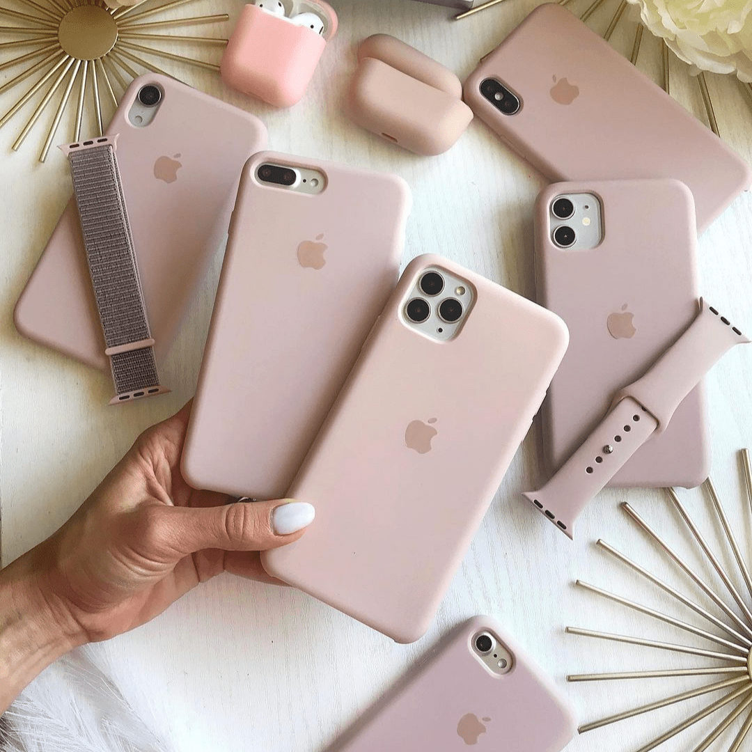Vogueen iPhone Silicone Case (Pink Sand)