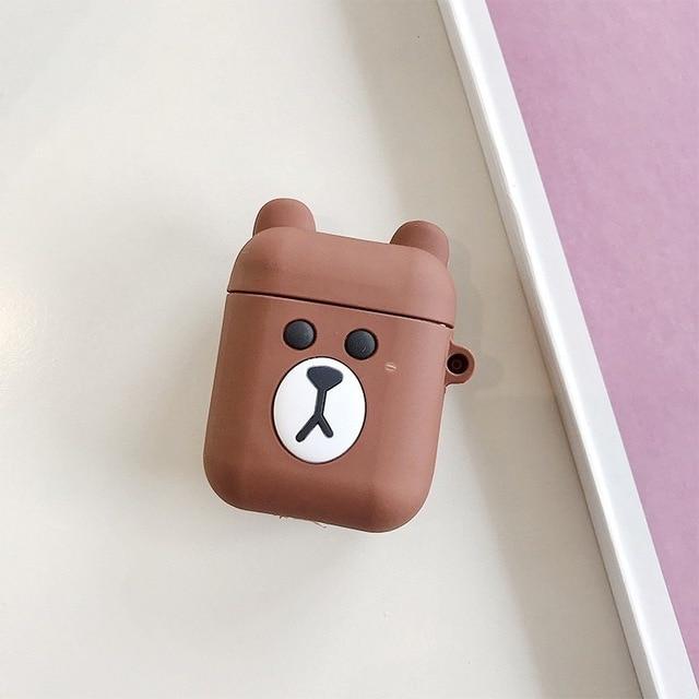 Vogueen 21 Cartoon Character Apple Airpods Case