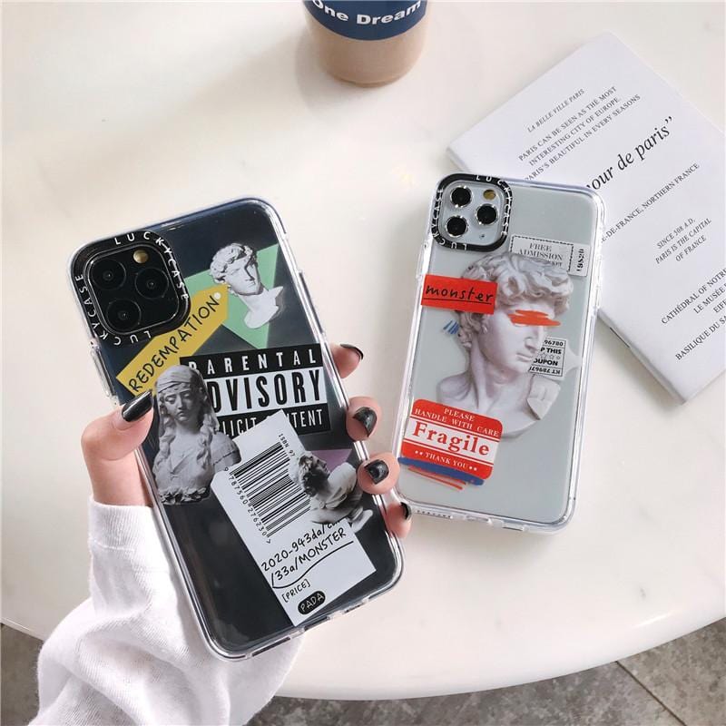 Luxury Art Letter Label iPhone Case – Vogueen Luxury Art Letter Label iPhone Case – Vogueen