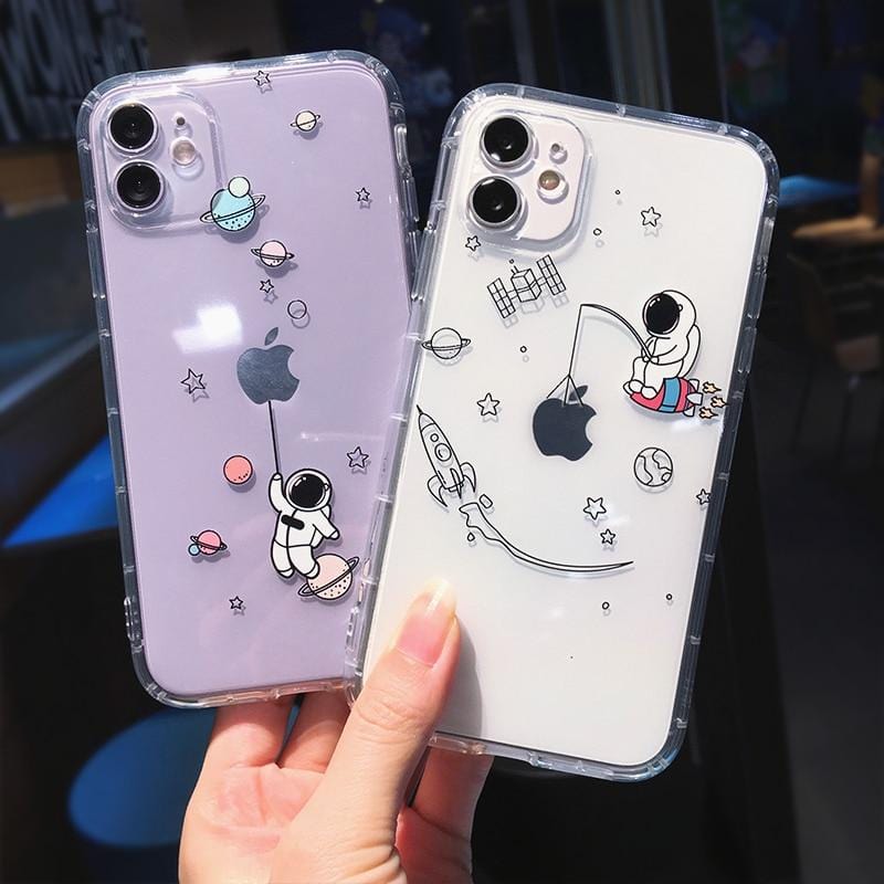 Creative Astronaut Shockproof iPhone Case – Vogueen Creative Astronaut Shockproof iPhone Case – Vogueen