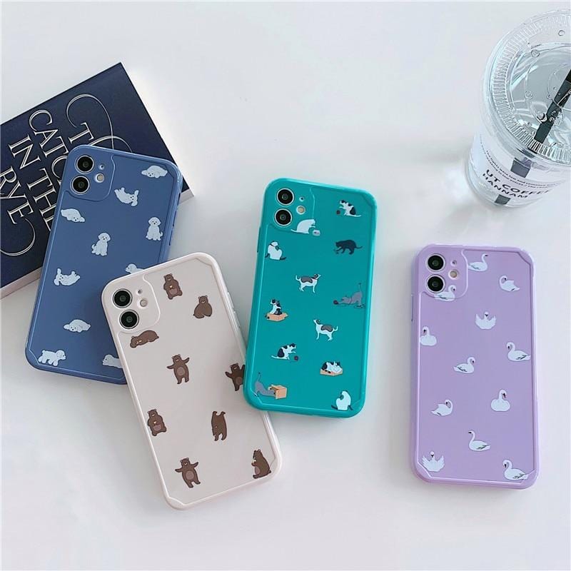 Vogueen Cute Cartoon Animals iPhone Case