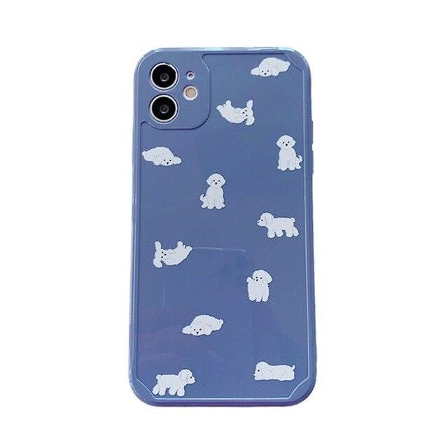 Vogueen For iPhone12 Pro / Dog Cute Cartoon Animals iPhone Case