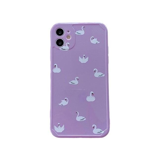 Vogueen For iPhone12 Mini / Duck Cute Cartoon Animals iPhone Case