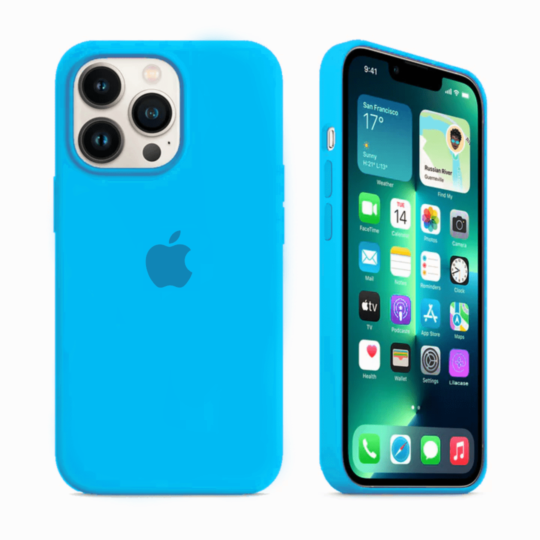 Vogueen iPhone 13 Pro Max iPhone Silicone Case (Surf Blue)