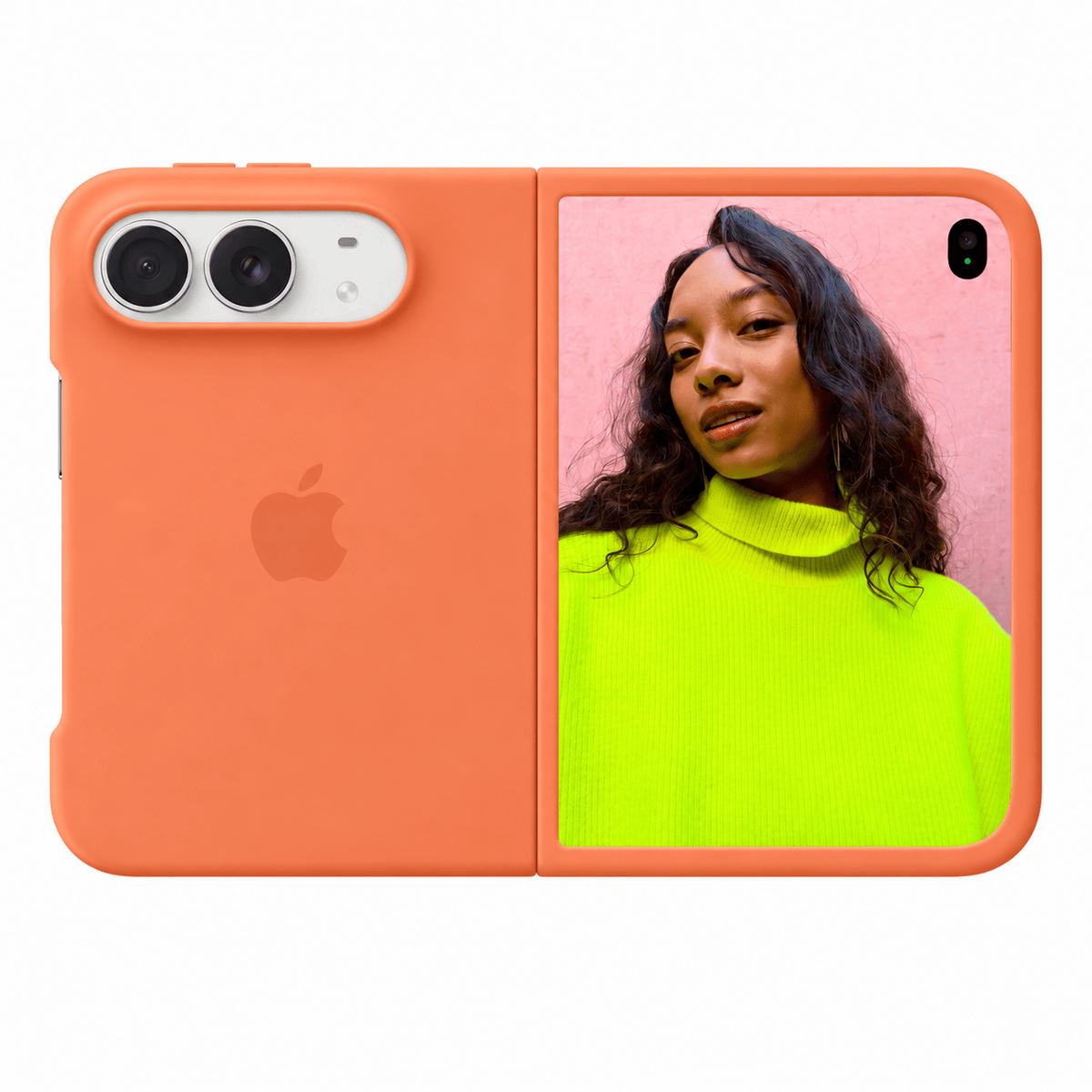 iPhone Duo Coral Orange Silicone Case with MagSafe