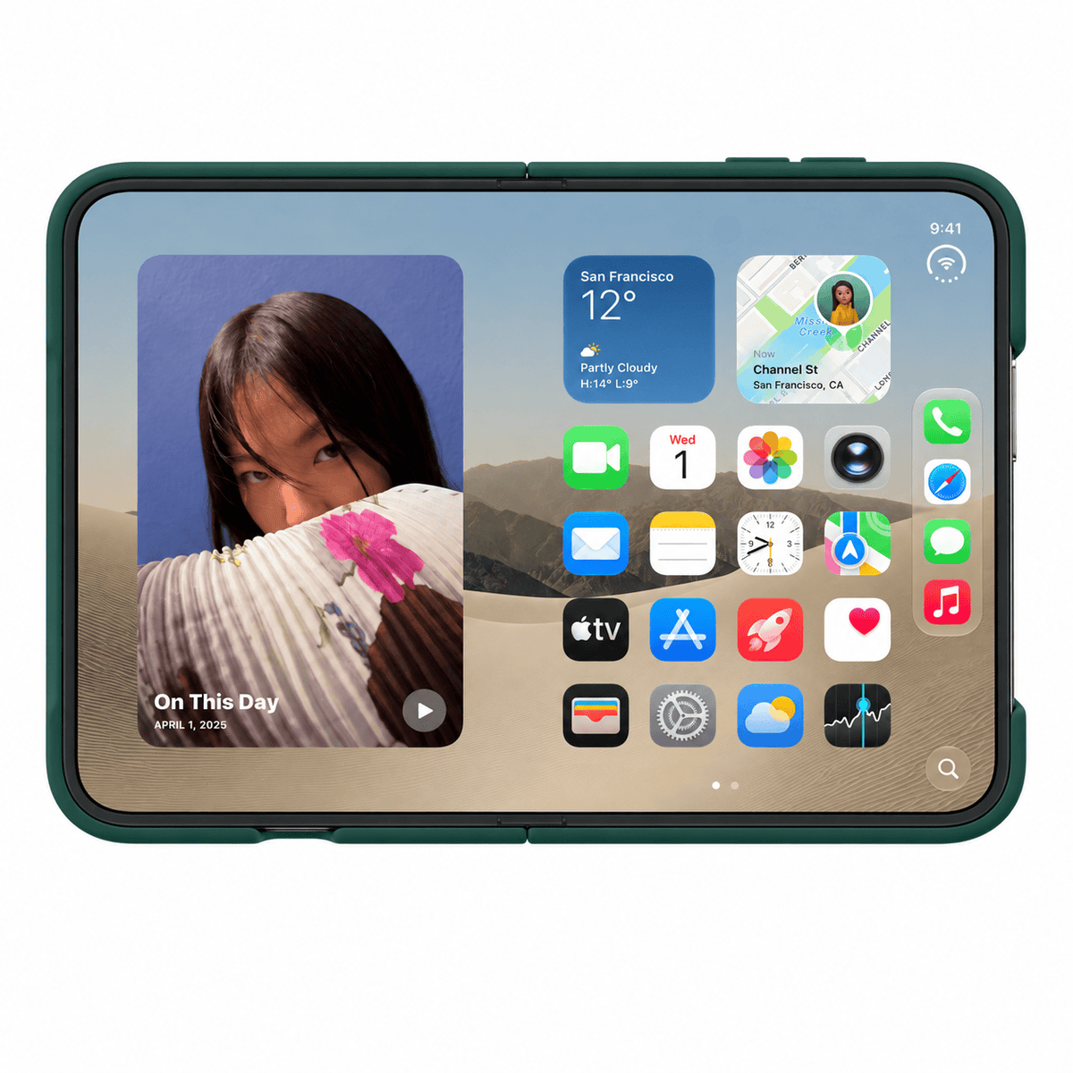 iPhone Duo Forest Green Silicone Case with MagSafe