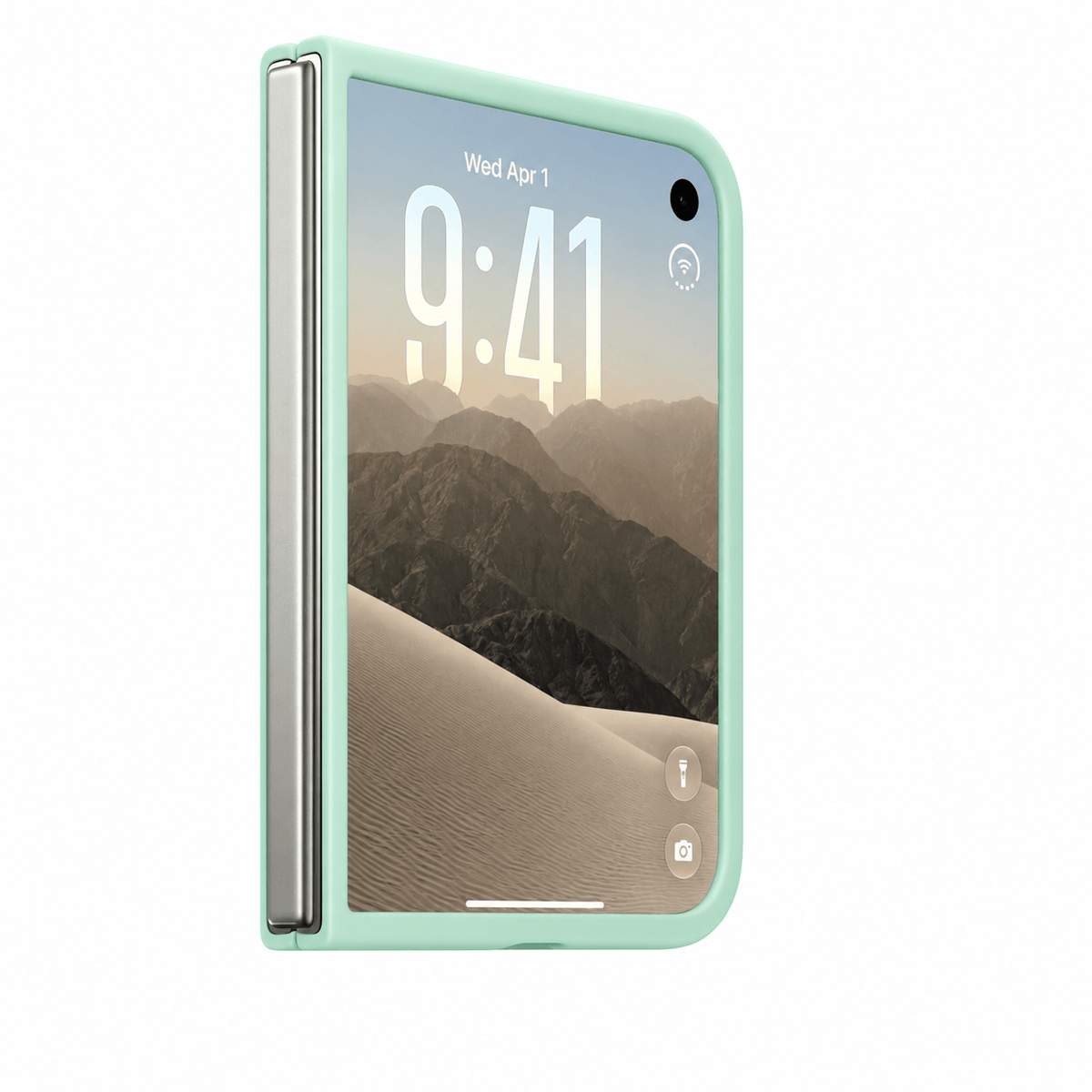 iPhone Duo Mint Green Silicone Case with MagSafe