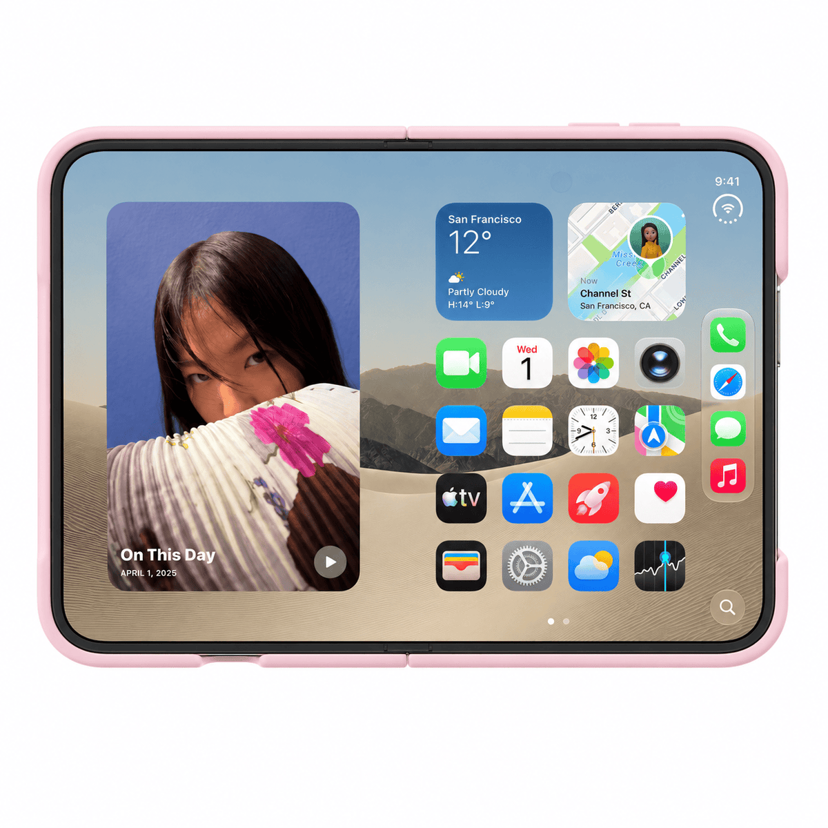 iPhone Duo Blush Pink Silicone Case with MagSafe