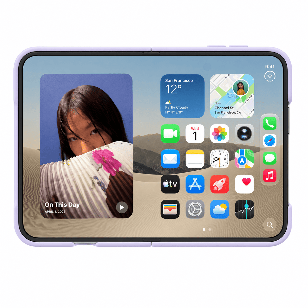 iPhone Duo Lavender Silicone Case with MagSafe