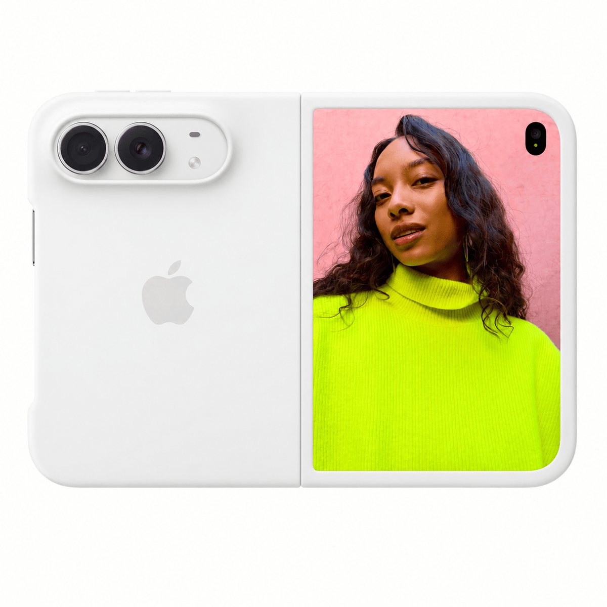 iPhone Duo White Silicone Case with MagSafe