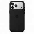 Black iPhone 18 Pro Silicone Case with MagSafe