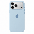 Light Blue iPhone 18 Pro Silicone Case with MagSafe