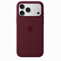 Cherry Red iPhone 18 Pro Silicone Case with MagSafe