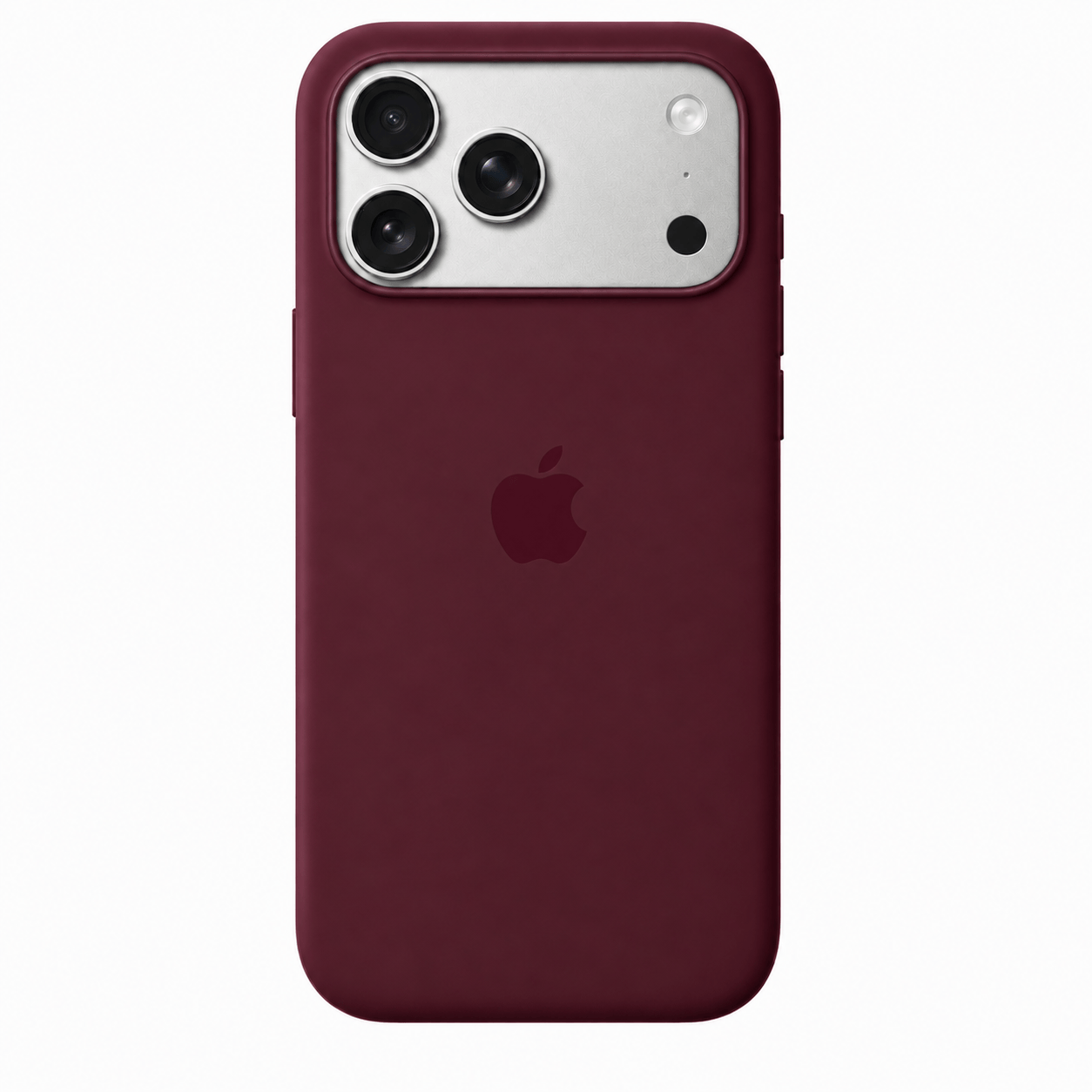 Cherry Red iPhone 18 Pro Silicone Case with MagSafe