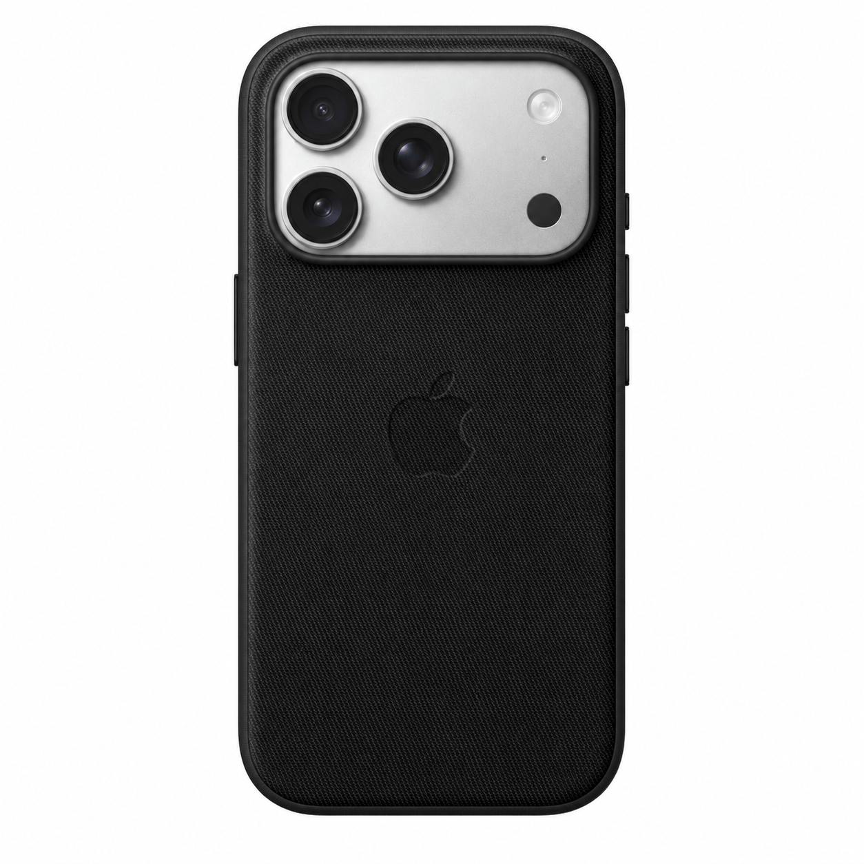 Black iPhone 18 Pro FineWoven Case with MagSafe