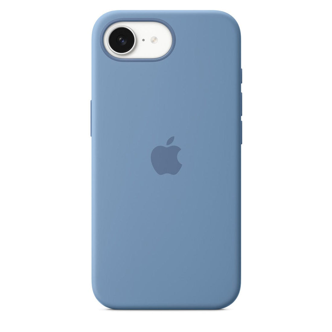Winter Blue iPhone 16e Silicone Case with MagSafe