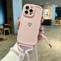 Vogueen Pink / For iPhone 15 HeartLink Crossbody iPhone Case