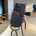 Vogueen Black / For iPhone 15Pro Max HeartLink Crossbody iPhone Case