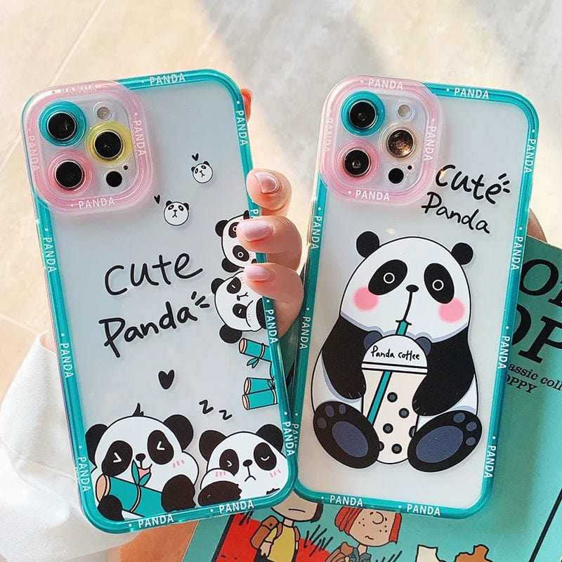 Vogueen Cartoon Panda iPhone Case