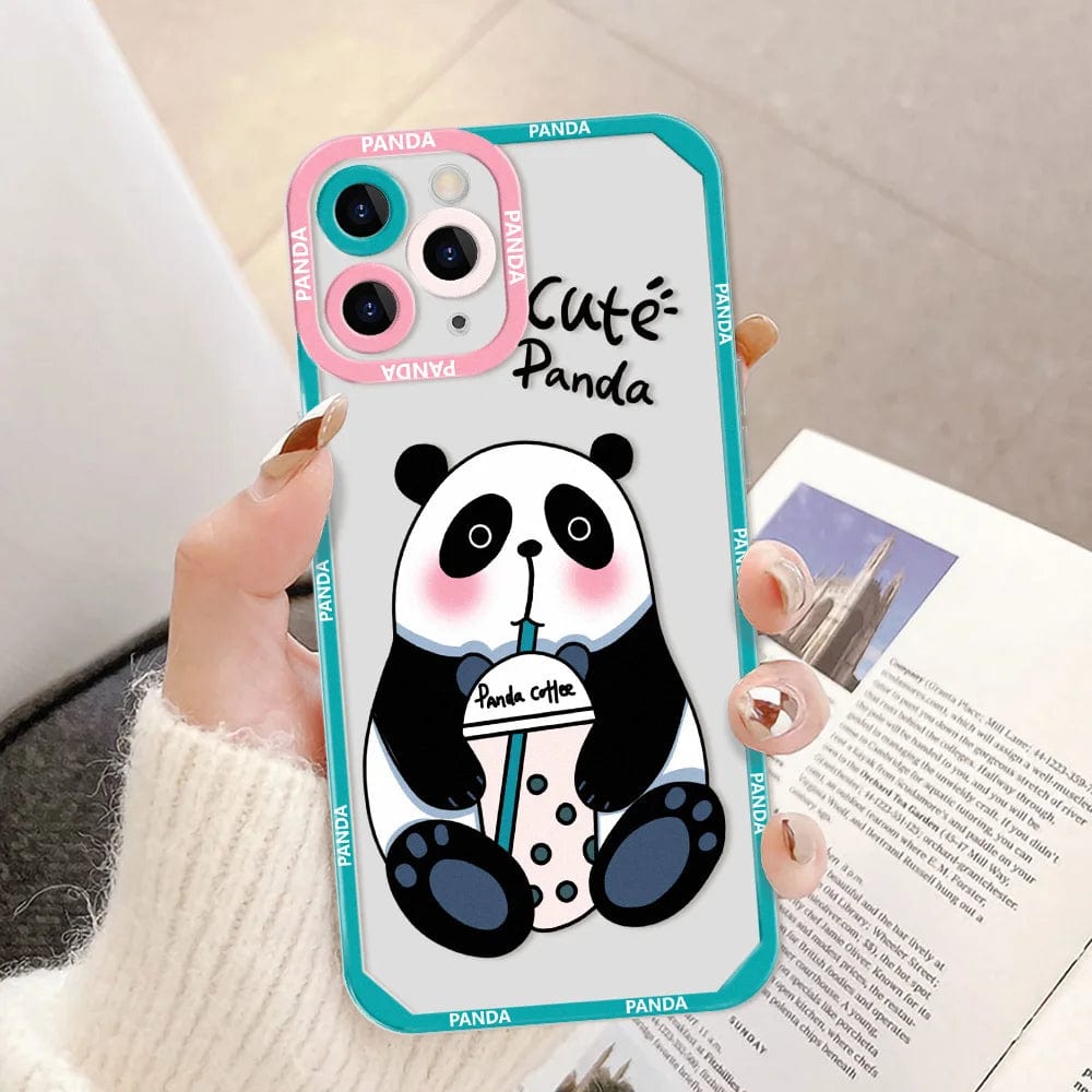 Cartoon Panda iPhone Case – Vogueen Cartoon Panda iPhone Case – Vogueen