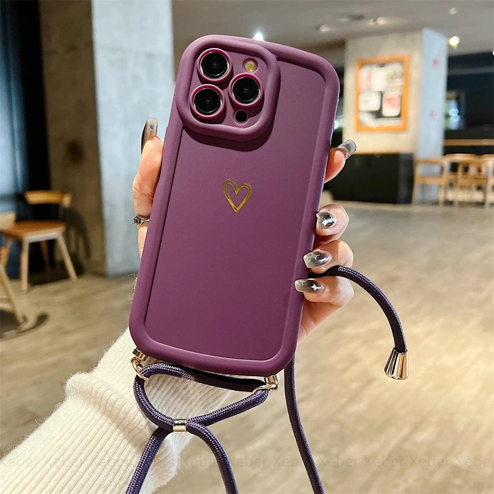 Vogueen HeartLink Crossbody iPhone Case