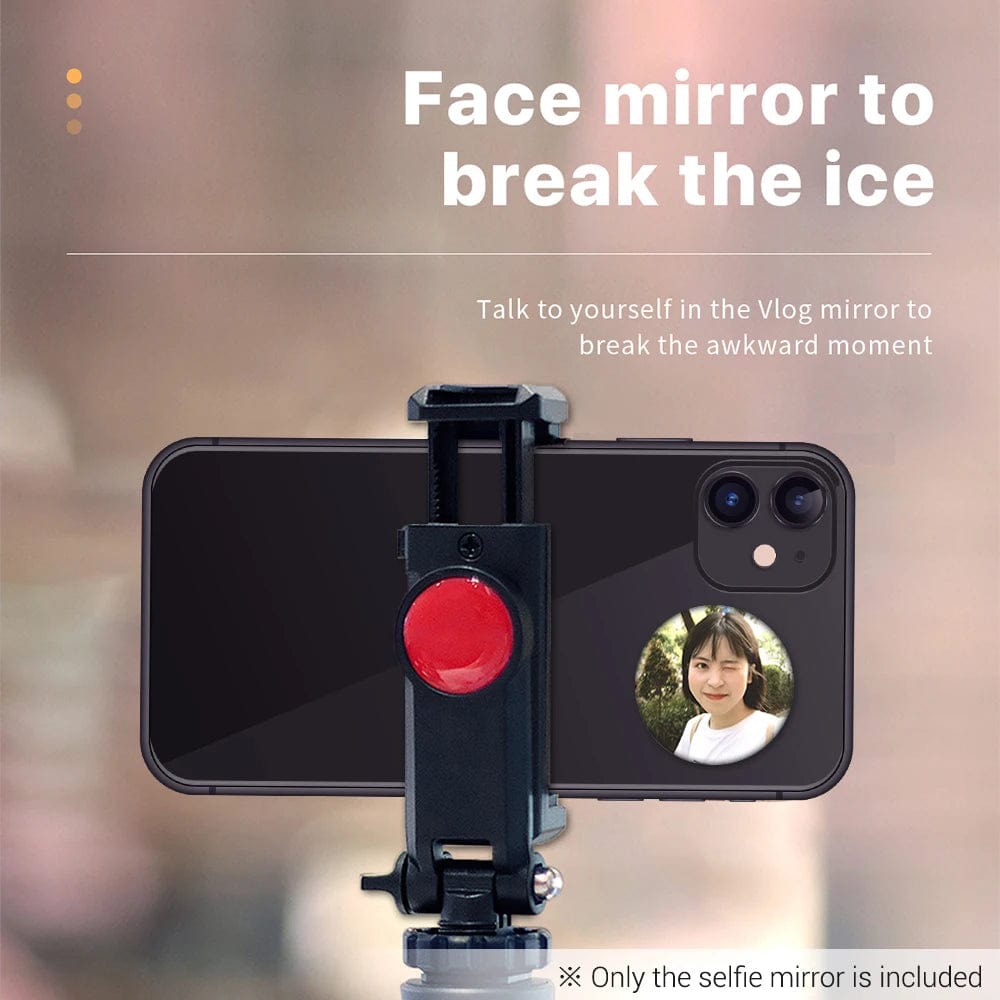 Vogueen Compact Round Mirror for Smartphone Selfies and Vlogging