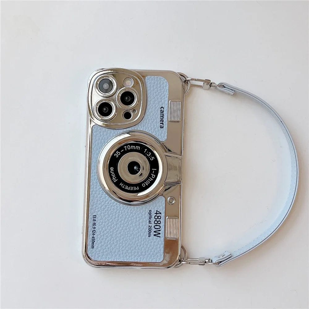 Luxury Retro Stereo Camera Lanyard iPhone Case – Vogueen