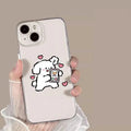 Vogueen iPhone 15 Plus / Style 3 Cute Cartoon Dog Couple iPhone Case